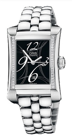 Pre-Owned Oris Miles Rectangular Diamonds Watch